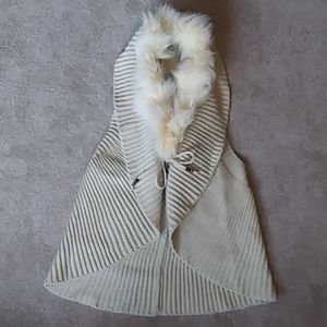 Faux Fur Trimmed Vest